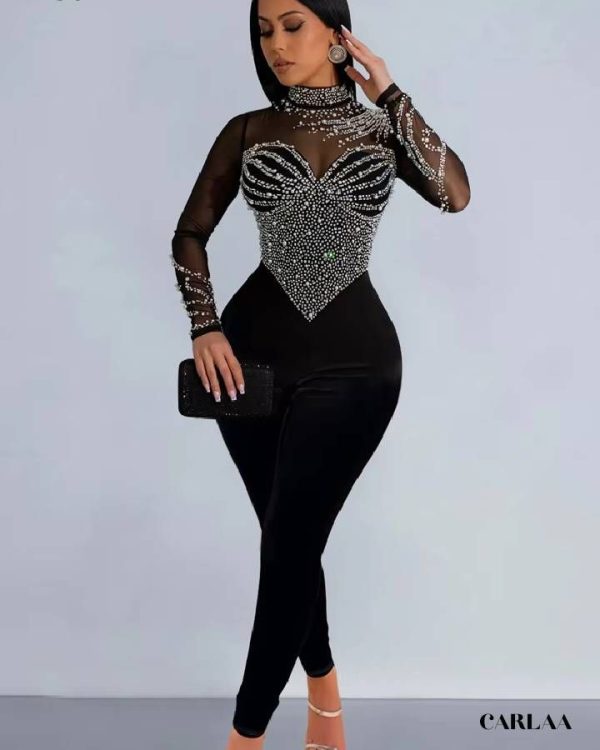 combi noire moulante femme