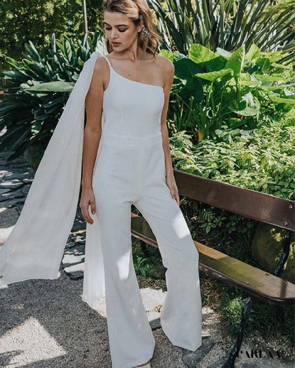 combi pantalon cape élégant