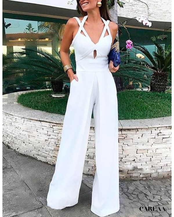 Combinaison blanche élégante