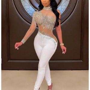 Combinaison Blanche Soirée