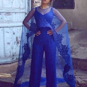 Combinaison bleu marine mariage