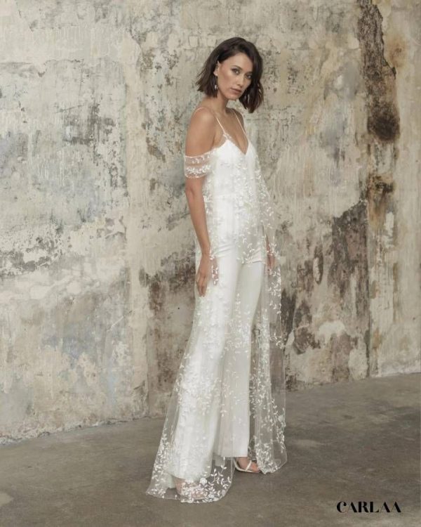 Combinaison cape mariage