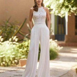 Combinaison dentelle femme mariage