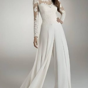 Combinaison en soie pour mariage