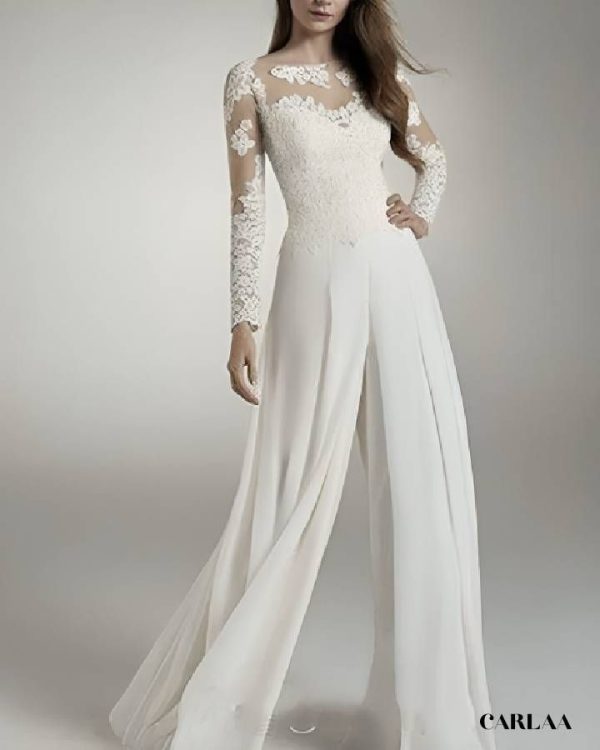 Combinaison en soie pour mariage