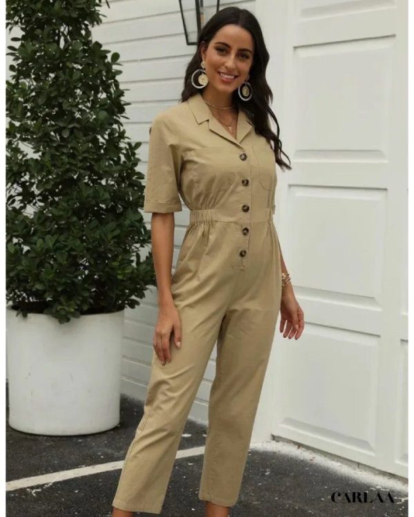 Combinaison Femme Kaki Chic