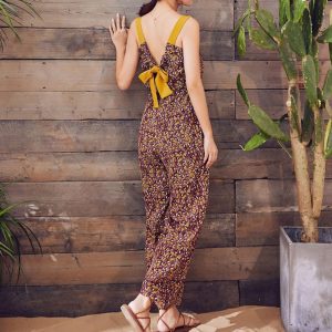 Combinaison Fleurie Nœud Dos - Lullaby