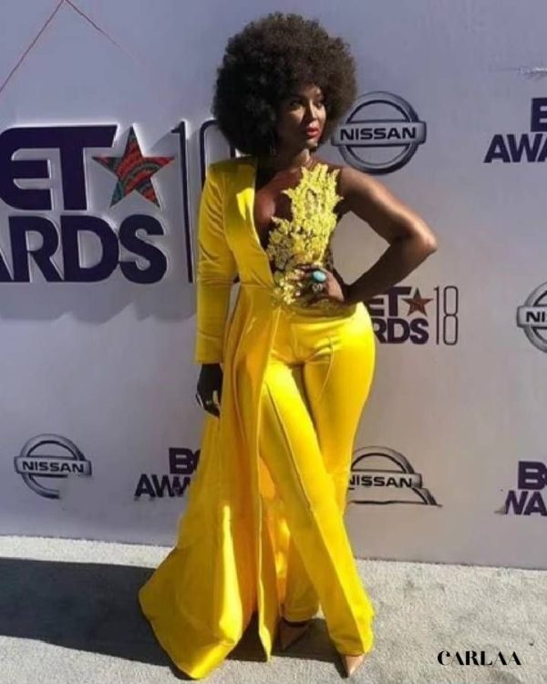 combinaison jaune mariage