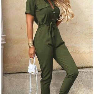 Combinaison Kaki Militaire Femme