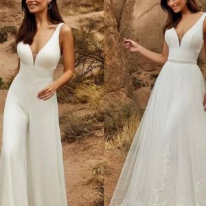 Combinaison longue mariage