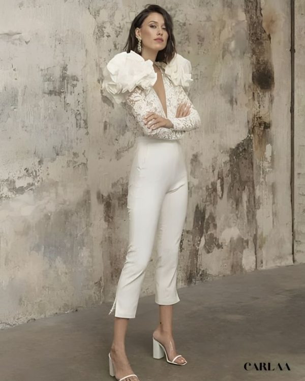 Combinaison mariage chic