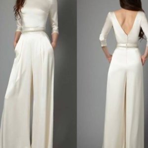 Combinaison mariage manche longue