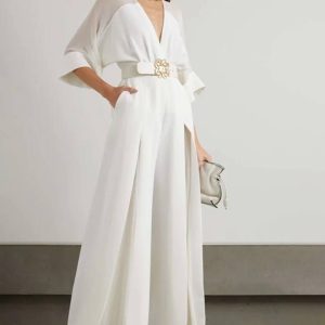 Combinaison pantalon blanche