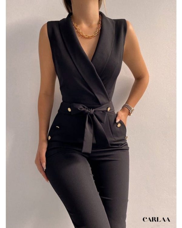 Combinaison Pantalon Noire Femme