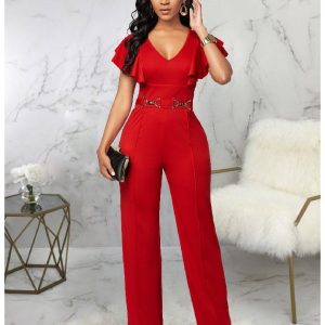 Combinaison Rouge Chic