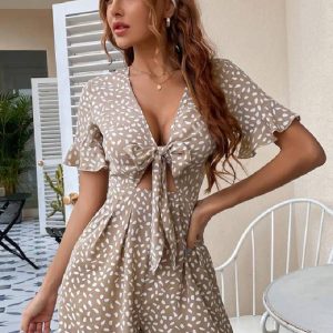 Combishort femme à Pois Bohème