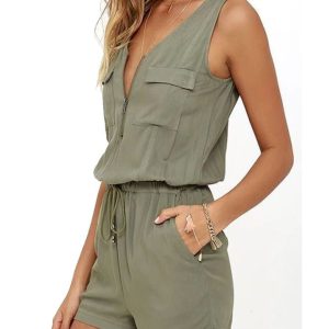 Combishort Femme Vert