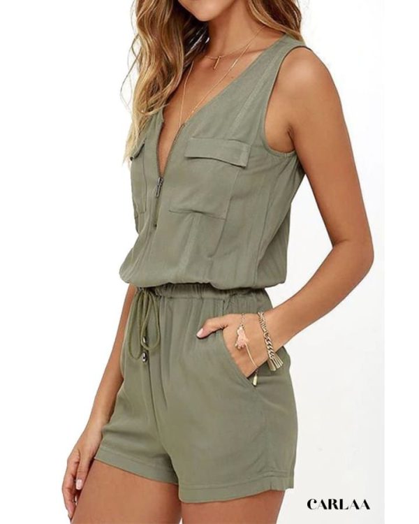 Combishort Femme Vert