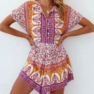 Combishort Fleuri Hippie