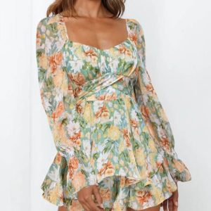 Combishort fleurie femme