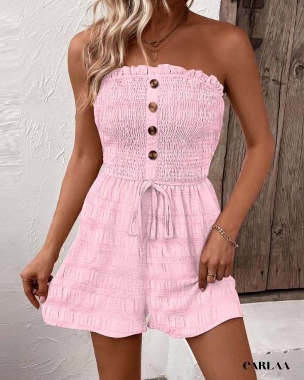 Combishort rose femme