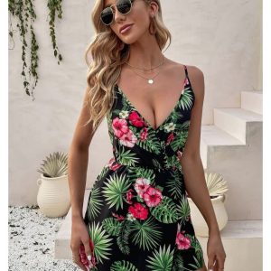 Combishort Tropical Cache Cœur