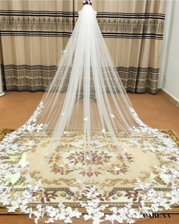 Long voile mariée