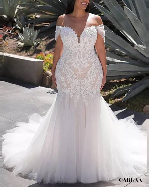 Robe longue grande taille pour mariage