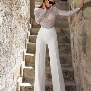 Tenue de mariée combinaison