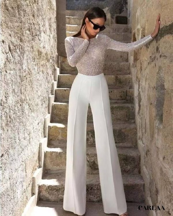 Tenue de mariée combinaison