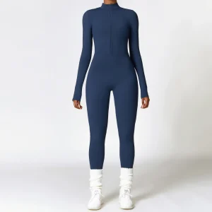 Combinaison sport femme bleu